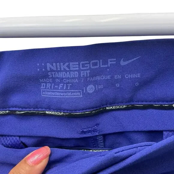 Nike Golf Shorts Mens 35 Dri-Fit Modern Fit Chino Stretch Navy Blue New NWT - Picture 8 of 16